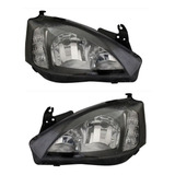 Par Faros F/negro C/liso Corsa 2003 2004 2005 2006