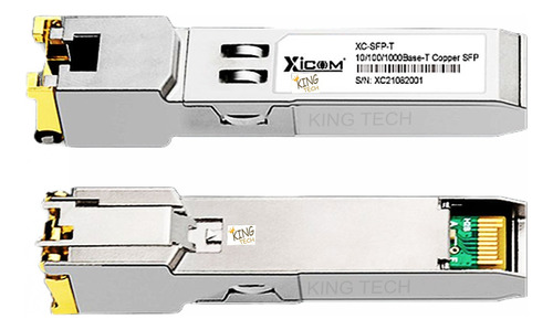 Módulo Gbic Sfp Ethernet Rj45 10/100/1000mbps Gigabit Cooper