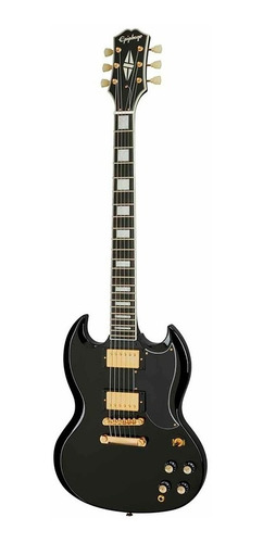 Guitarra Eléctrica EpiPhone Eiscebgh1 Sg Custom Eb Black Cuo