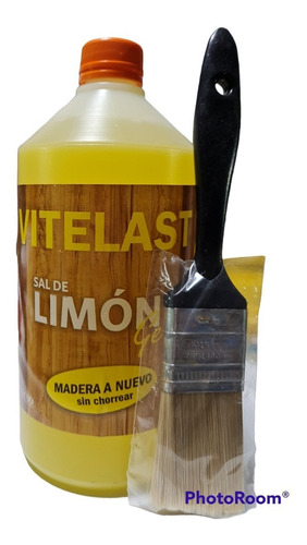 Sal De Limon En Gel X 1 + Pincel Num 15 Limpiador De Maderas