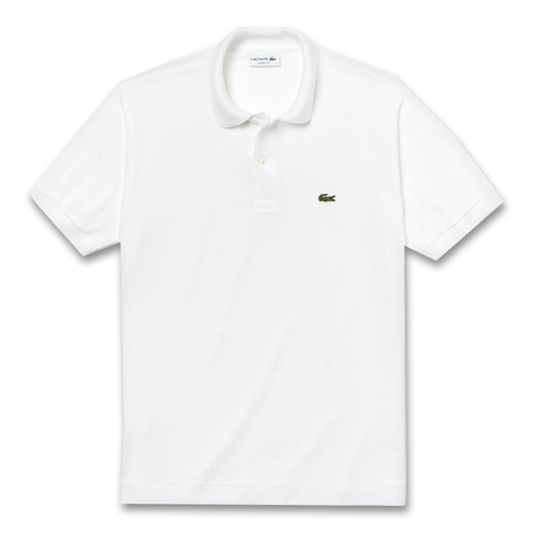 Chomba Hombre Lacoste Polo L1212 Clásica Fit Piqué Blanco Pr