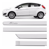 Friso Lateral New Fiesta 2013  A 2018 Branco Ártico Jogo