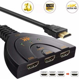 Switch Hdmi 4k 3d Full Hd Kvm X 3 Conmutador Hdmi