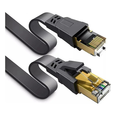 Cable Ethernet Cat8 Plano RJ45 10m SQ COMPANY Alta Velocidad 40Gbps | Meses sin interés