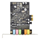 Placa De Som Pcie 7.1ch Sound Stereo Surround Sound Pci-e Em