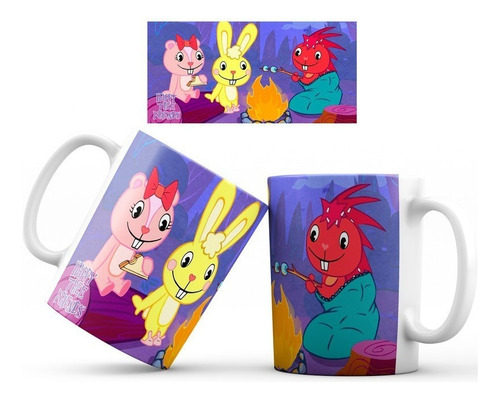 Pocillo Mug - Happy Tree Friends - 11 Onzas