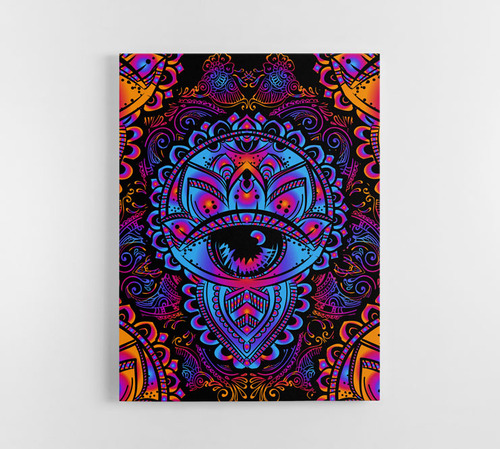 Cuadro En Lienzo Tayrona Store Pintura Ojos 001 30x40cm