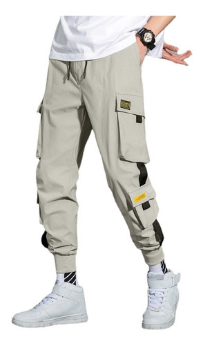 Pantalones Cargo De Estilo Hip Hop Para  Hombre Y Mujer Ocio