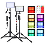 Luz De Video Led Para Cámara, Kit De Iluminación De Fotograf