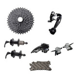 Kit Relação 9v/27v Tipo Shimano + Cubos Cassete K7 11/36