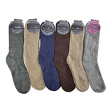 6 Pares Medias Termica Peluche Unisex Frio Calentadoras