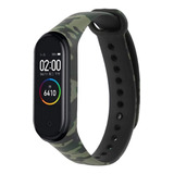 Correa Mi Band 4 Xiaomi Camuflaje +  Paquete 3 Micas Mb4