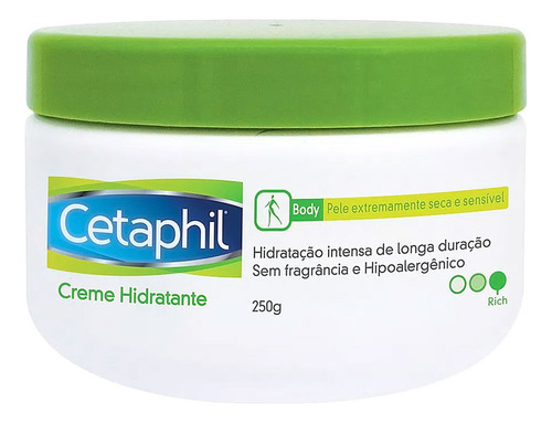 Creme Hidratante Corporal Para Peles Extremamente Seca E Sensível 250g Cetaphil