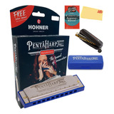 Hohner Pentaharp Armonica - Paquete De Llave De Do Menor Con