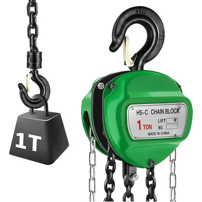 Reimay Polipasto De Cadena Manual 1 Tonelada - Triángulo De Elevación - Para Izaje De Carga Pesada - Construcción En Acero De Alta Resistencia - Gancho Giratorio 360° - Ideal Para Taller | Envío gratis
