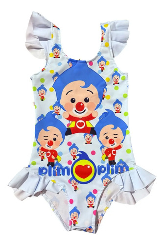 Traje De Baño Para Niña Plim Plim