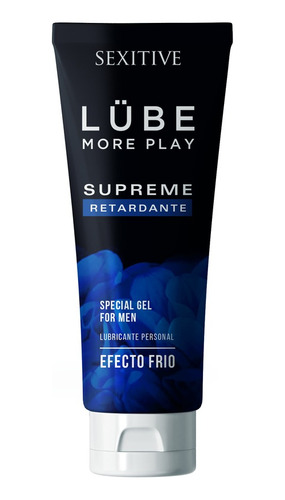 Gel Íntimo Lubricante Frio Lube Supreme Durá Mas Sexitive