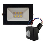 Reflector Led 20w Sensor De Movimiento Proyector Exterior 