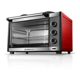 Horno Eléctrico Ultracomb 45 Lts Rojo Doble Anafe Uc-45acn
