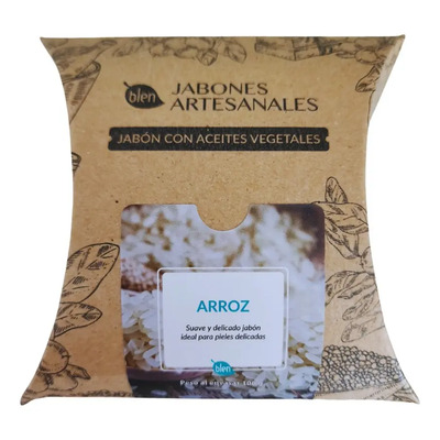 Jabón Artesanal Blen Arroz Para Piel Seca Y Sensible 100g