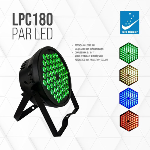 Par Led Big Dipper Lpc180 Rgb