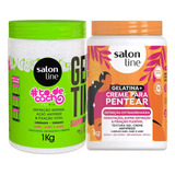 Kit Salon Line Gelatina To De Cacho + Creme De Pentear Gelat