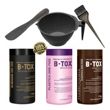 Btox Blindagem, Marroquina E Plastica Dos Fios 1kg + 3 Itens