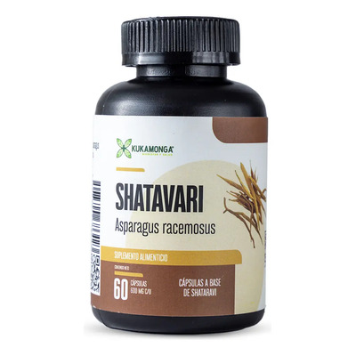 Shatavari | 60 Cápsulas | 600 mg | Cápsulas Veganas | Dura 1 Mes | Kukamonga | Equilibrio Hormonal Natural | Apoya la Salud Femenina | Menopausia | Contribuye a la Hidratación y Vitalidad de la Piel | Meses sin interés