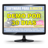 Demo 30 Días Software Control Stock Y Ventas Almacén
