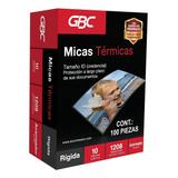 Mica Térmica Gbc 1208 Para Enmicar 10x14.5 Cm 10mil. 100pzs