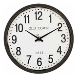16 X 16 Reloj De Pared Decorativo Vintage Old Town Clas...