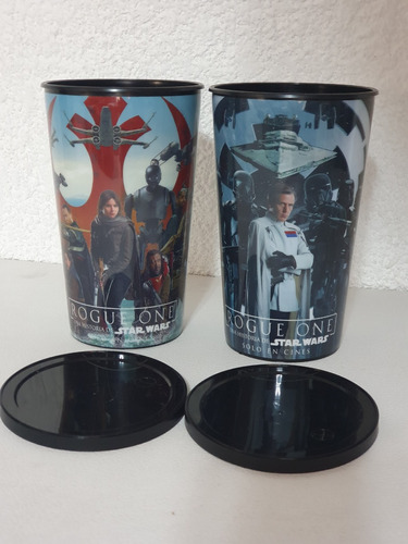 Set De 2 Vasos Diferentes Cinepolis Star Wars Rogue One