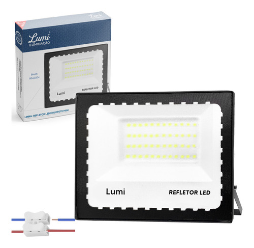 Refletor Led 100w Ip67 Biovlt Branco Frio Lumi