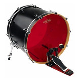 Parche Evans Hydraulic Red 22 Para Bombo De Bateria Rojo