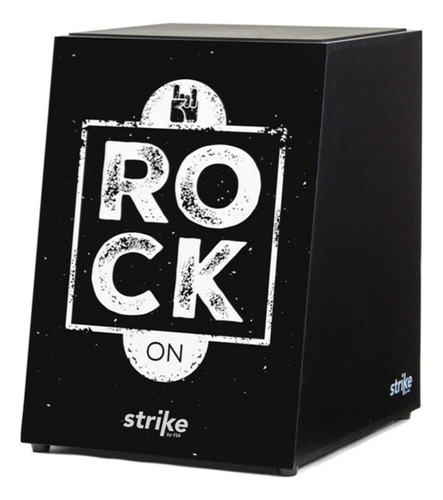 Cajon Fsa Strike Estampa Rock Preto Profissional Sk4016