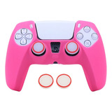 Funda Control Ps5 Brilla En La Oscuridad + Grips Y Gatillos