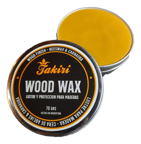 Cera Natural De Abejas & Carnauba Lustre Madera - No Warwick