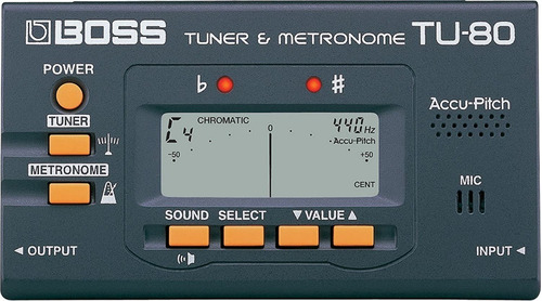 Roland & Sintonizador Metrónomo Tu-80