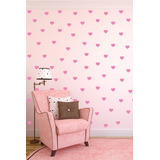 Vinilo Adhesivo Decorativ Cuarto Niños Niñas Tramas Corazon