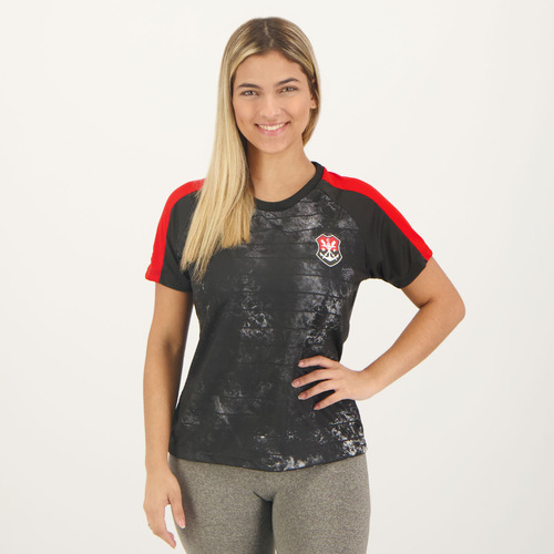 Camisa Flamengo Vein Feminina Preta