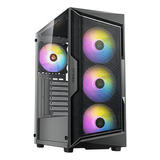 Gabinete Gaming Antec Ax61 Elite C/3 Ventiladores - Black Color Negro