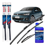 Kit Escobillas Gol Trend 1.6 8v 2017 2018 2019 Trasera+liqui