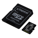 Tarjeta Memoria Micro Sd C/adaptador 64gb Kingston Cuota