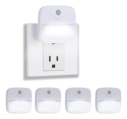 Eneteck Paquete De 4 Luces Nocturnas Enchufables Para Pared,