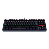 Teclado Mecánico Kumara Rainbow Black K552-kr-sp Red Switch Teclado Negro Idioma Español Latino