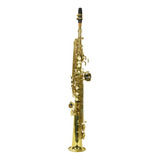 Saxofone Soprano Ny Ss-200 Laqueado Dourado Boquilha Estojo