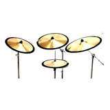 Kit Abafador De Pratos De Bateria Para Treino E Estudo