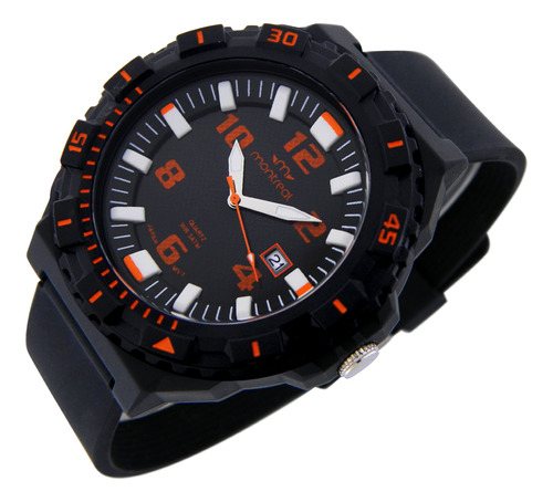 Reloj Montreal Hombre Ml222 Sumergible Aro Giratorio