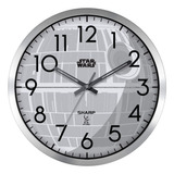 Reloj De Pared Sharp Star Wars Death Star Atomic, 12 Pulgada