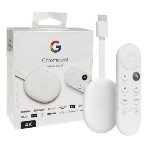 Google Chromecast With Google Tv De Voz 4k, 8gb  2gb Ram